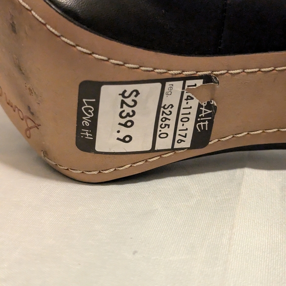 Sam Edelman Size 9 Black Leather and Silver Metal Spikes - Picture 5 of 5